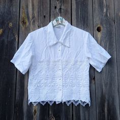 90s Lase White blouse for women Vintage top summer party Shirt office style Shorts sleeve Retro clothes Classic Clothing Made in France S Size Small S 36% polyester, 64% viscoce  Made in France  Good condition 9 out of 10 Measurement: Shoulders 16 inch, 41 cm Bust 35 inches, 89 cm Waist 35 inches,89 cm Length 21 inches, 53cm Sleeve 9.5 inches, 24cm White Collared Blouse For Summer, Fitted Half Sleeve Summer Shirt, Summer Half Sleeve Tops For Day Out, Retro Short Sleeve Tops For Summer, Summer Daywear Blouse With Collared Neckline, Casual Summer Blouse With Collar, Collared Summer Blouse For Daywear, Summer Collared Blouse For Daywear, Summer Daywear Blouse With Collar