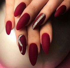 100 Amazing Nail Extension Ideas, Types, and Usage Body Art Guru Matte Red Nails Design, Nail Burgundy, Matte Red Nails, Red Matte Nails, Wedding Nail Art Design, Bridal Nail Art, Solid Color Nails, Red Nail Polish, Burgundy Nails