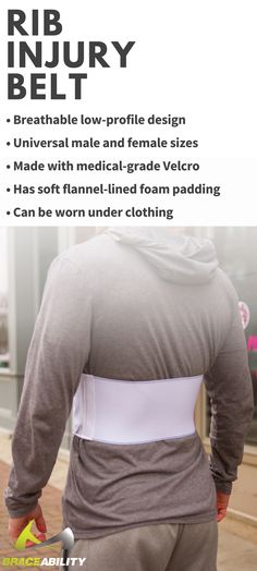 Do you have sore or injured ribs? We hope not but if you do, check out this rib belt! This bruised rib treatment brace was specifically designed to provide stabilization and support to your sore rib cage to help treat injuries and pain caused by rib fractures, sprains, and more! Rib Pain, Broken Ribs, Dresses Style, Medical Help