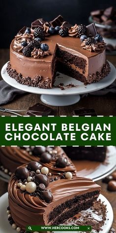 Ganache Frosting, Belgian Chocolate, No Bake Cheesecake, Easy Cookies, Decadent Desserts, Something Sweet, Recipe Collection, Easy Desserts, Yummy Treats