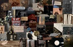 a collage of many different pictures and words