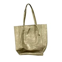 A Lightweight Shopper Tote Bag That Is Tall And Roomy With Modern Clean Lines For Understated Chic. Soft Textured Leather With Double Handles And An Internal Zippered Pouch. This Handbag Is Beautifully Handcrafted Of High-Quality Top-Grain Leather And Entirely Made In Italy. Gold Tote Shoulder Bag With Zipper Closure, Gold Tote Shoulder Bag With Zipper, Gold Leather Bag For On-the-go, Gold Hobo Bag For Everyday Use, Gold Double Handle Shoulder Bag For On-the-go, Gold Soft Leather Bag For On-the-go, Gold Bag With Zipper Closure For Daily Use, Gold Shoulder Bag With Double Handle For On-the-go, Gold Bag With Zipper For Daily Use