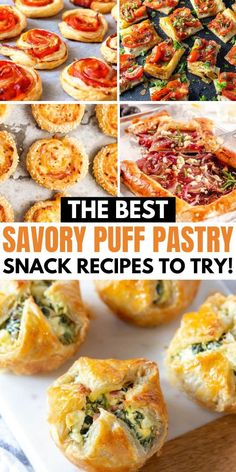 the best savory puff pastry snack recipes to try