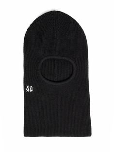 Black 44 Balaclava, cotton acrylic knit, front 44 embroidery, front cut-outComposition: 50% Cotton, 50% Acetate Black Balaclava For Cold Weather In Fall, Black Casual Balaclava For Fall, Casual Black Balaclava For Fall, Black Casual Balaclava For Winter, Casual Black Balaclava For Winter, Casual Black Balaclava For Cold Weather, Fitted Black Casual Balaclava, Black Fitted Casual Balaclava, Black Casual Balaclava For Streetwear