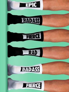 Badass Sock Pak Socks Photoshoot, Cycling Kits Design, Socks Photography, Casual Hats, Womens Cycling, Skull Butterfly, Triathlon Clothing, Black And White Socks, Socks Design