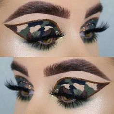 Make Up Course, Carnaval Make-up, Eyeshadow Designs, Camouflage Makeup, Eye Makeup Application, Halloween Eye Makeup