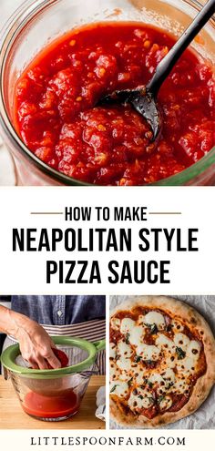 how to make neapolitan style pizza sauce