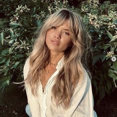 70s Hair, Long Hair Models, Bangs With Medium Hair, Matilda Djerf, Makijaż Smokey Eye, Hair Appointment, Long Hair With Bangs, Long Blonde, Long Blonde Hair