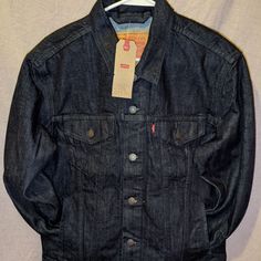 Reposhing This Item I Purchased From @Eugeneoriginal. Loved It, But Ready To Rotate For Something New. Questions? Leave A Comment Below! Winter Denim Jacket With Pockets In Dark Wash, Winter Dark Wash Denim Jacket With Pockets, Fitted Dark Wash Outerwear For Streetwear, Classic Long Sleeve Denim Outerwear, Levi's Dark Wash Outerwear With Button Closure, Dark Wash Denim Outerwear With Snap Buttons, Levi's Long Sleeve Cotton Denim Jacket, Fall Dark Wash Denim Jacket With Pockets, Levi's Dark Wash Denim Jacket With Button Closure