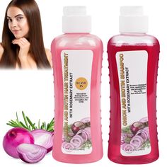 PRICES MAY VARY. 【Natural Hair Care】: This shampoo is made with natural ingredients such as onion extract, rosemary and biotin, which ensures no damage to the scalp while promoting hair growth and preventing hair loss. 【Moisturizing Conditioning】: Our hair treatment moisturizes, conditions and softens your hair. The special properties of onion extract help strengthen and promote hair growth while also providing heat protection and heat straightening benefits. 【Promotes Hair Growth】: Biotin adds Onion Shampoo For Hair Growth, Best Hair Growth Products, Onion Shampoo, Rosemary Shampoo, Silicone Free Shampoo, Conditioner Hair, Hair Growth Shampoo, Healthier Hair, Hair Follicles