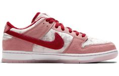 Todd has a history of being behind some of the most recognizable Nike SB colorways of all time and the Strangelove Dunk is another example of his creative prowess. This SB Dunk Low is composed of a pink velvet upper with suede overlays and a red velvet Swoosh. Strangelove branding on the tongue, insole, and translucent outsole complete the design. SKU: CT2552-800 Release Date: 1 Feb 2020 Color: Pink/Red-White Nike Pictures, Nike Sb Dunk Low Strangelove, Dream Shoe, Pee Pee, Stefan Janoski, Nike Sb Dunk Low, Baskets Nike, Street Sneakers, Forrest Gump