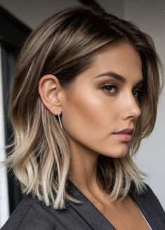 Rambut Brunette, Hair Affair, Short Hair Balayage, Hair Color And Cut, Blonde Balayage, Great Hair, Ombre Hair, Gorgeous Hair