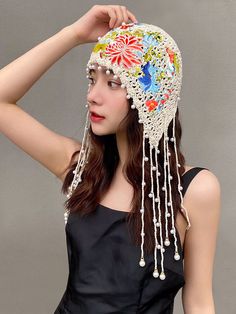 Ethnic style embroidered knitted hat Women's spring and summer versatile ear protection hat 



Size: 54CM ~60CM

tassel length: 30CM Knitted Summer Hat, Crochet Hats Free Pattern Ladies, Crochet Hat For Women, Crochet Knit Hat, Hat Knitting, Narita, Ear Protection, Summer Hat, Hat For Women