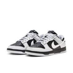 The most popular sneaker in recent memory, now reversed - there's a new "Panda" in town. How do these alternate Dunk Lows measure up against the original colorway? FD9064-011 Dunk Lows, Black Tongue, Nike Models, Popular Sneakers, Clean Shoes, Nike Dunk Low, Hummel Sneaker, Sneaker Collection, Dunk Low