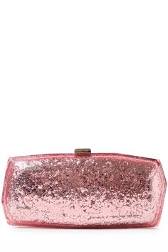 Monique Lhuillier lucite faceted minaudière handbag in Pink Star Glitter with detachable chain-front Logo Geometric, Star Silver, Pink Star, Monique Lhuillier, Pink Stars, Knit Mini Dress, Signature Logo, Iphone 15 Pro, Bridal Accessories