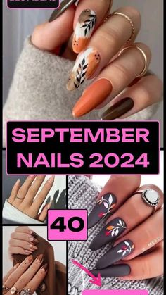 September Gel Nails 2024, Nails September 2024 Trends, Early Fall Nails Designs, Early Fall Nails 2024, Nails September 2024, September Acrylic Nails, September Nail Colors 2024, September Nails 2024, September Nail Ideas 2024