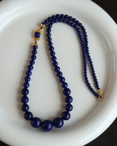 Chinese Natural Lapis lazuli Beasd Necklace      Dimension:  4-14(mm)    0.16-0.55(inches) Chain Link Bracelet, Lapis Lazuli, Link Bracelets, Chain Link, Favorite Jewelry, Necklace Etsy, Jewelry Bracelets, Accessory Gift, Electronic Accessories