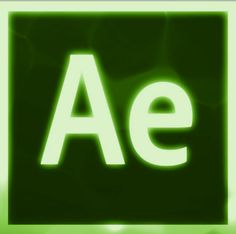 an image of the letter ae in green