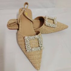 Square Faux Pearl Beads Flat Women Sandals Elegant Beaded Flat Sandals, Elegant Beaded Sandals For Summer, Pearl Sandals For Summer Party, Summer Party Pearl Sandals, Pearl Open Toe Sandals For Summer, Summer Pearl Open Toe Sandals, Woven Sandals, Beaded Flats, Womens Summer Shoes