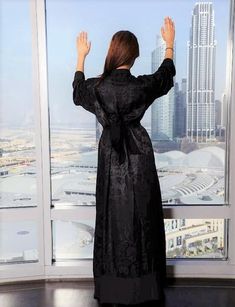 Long black Cover up Silk Evening Robe For Spring, Elegant Night Robe For Spring, Elegant Long Sleeve Robe For Night Out, Elegant Spring Night Robe, Silk Long Sleeve Kimono For Evening, Black Open Front Robe For Loungewear, Elegant Long Sleeve Kimono For Night Out, Luxury Long Sleeve Evening Kimono, Evening Robe With Satin Finish