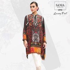 Eid 2018 Collection by Sania Maskatiya! Avail free shipping on online orders till 23rd May, 2018. Shop now: https://www.saniamaskatiya.com/printed-crepe-shirt-3 For queries and orders kindly inbox us or call/WhatsApp us at +92-321-1333355.  #SaniaMaskatiya #SMLuxuryWear #Spring2018 Prints Inspiration, Sania Maskatiya, Pakistani Clothes, Kurti Designs Latest, Desi Style, Pakistani Dress, Shalwar Kameez, Of Outfits, Call Whatsapp