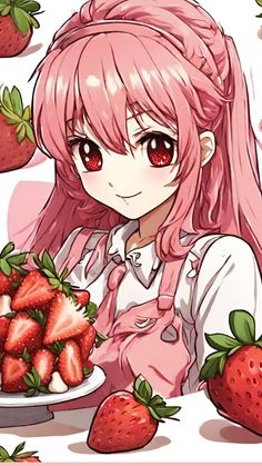 Strawberry Cake Wallpaper Phone, Sweet Desserts