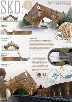 an info sheet showing the various types of wooden structures