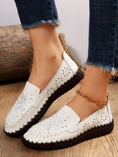 Affordable price buy Deep Mouth Single Shoes on Zolucky, SPU: 294LDE625E91, Color: Pink Off White Black, Feature:Wearable, Upper Material:PU. Loafers Women, Fashion Shoes Flats, Sport Shoes Women, Womens Summer Shoes, Casual Sneakers Women, Casual Flat Shoes, Leather Flat Shoes, Breathable Shoes, Flats Shoes