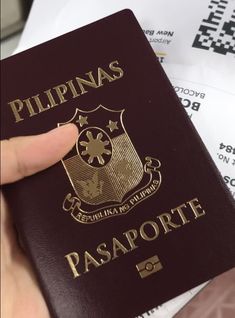 a person holding a passport in their hand