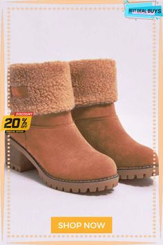 Brown Winter Fleece Lined Boots Fall Boots With Faux Fur Lining, Comfortable Boots For Cold Weather And Fall, Comfortable Boots For Cold Weather In Fall, Comfortable Ankle-high Winter Boots, Comfortable Winter Boots With Faux Fur Lining, Casual Winter Boots For Cold Weather, Casual Boots For Cold Weather In Fall, Casual Fall Boots For Cold Weather, Casual Cold Weather Winter Boots