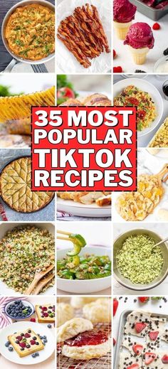 the top ten most popular tik tok recipes in this list are delicious and easy