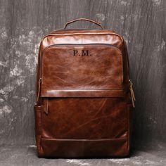 Retro Full Grain Leather Backpack Mens Leather Travel Backpack Genuine Leather Large Capacity Handle Bag Unisex Laptop Bag --------------------------------- Description: • Full Grain Leather• Inside 1 Wallet Pocket, 1 Cell Pocket, 1 Zipper Pocket, 1 Laptop Sleeve, 2 Front Zipper Pockets, 1 Back Zipper Pocket.• Adjustable Shoulder Strap•The Main compartment can fit a 14" Laptop, A4 documents, books and magazines etc. --------------------------------- Dimensions: Length:29cm(11.41'')Height:40cm(15 Classic Large Capacity Leather Backpack For Travel, Leather Backed Backpack For Everyday Use, Leather Outdoor Laptop Bag, Large Capacity Classic Leather Backpack, Classic Large Capacity Leather Backpack, Classic Leather Backpack With Leather Backing For Outdoor, Classic Leather Backpack With Large Capacity, Classic Leather Backpack For Business With Large Capacity, Classic Leather Backpack With Leather Lining For Outdoor