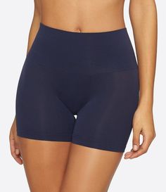 Yummie by Heather Thomson Seamless Shape High-Waist Short High-waisted Compression Shapewear Shorts, High Stretch Shapewear With Built-in Shorts, Compression Shapewear With Built-in Shorts, Solid Shapewear With Built-in Shorts, Short Shapewear With Built-in Bra, Solid Color Smoothing High-waisted Shorts, Compressive Shapewear With Smoothing, Short Length, Compressive Smoothing Shapewear Shorts, Short Compressive Shapewear For Smoothing