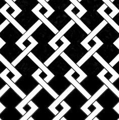 an abstract black and white pattern with lines in the middle, on a dark background