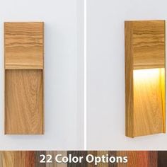 two pictures of different wood options on the wall