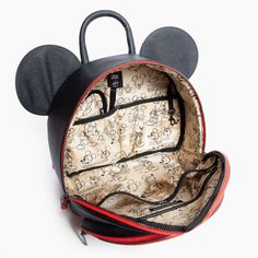 Details Pack up the magic today with our Disney Baby x FP Mickey Anaheim Backpack! This one of kind backpack is perfect for storing all the essentials for mom and baby. Disney Mickey's iconic ears are featured front and center, with small details this is a must-have for any Disney lover. With a spacious main compartment, front pocket, and 6 interior pockets, you can store everything you need for any adventure! Shop the entire Disney Baby x FP Collection here. Features Vegan saffiano leather 100% Cute Mickey Mouse Standard Backpack, Disney Travel Backpack With Zipper Closure, Disney Backpack For Daily Use And Back To School, Mickey Mouse Standard Backpack For Disney Trips, Black Mickey Mouse Backpack For Daily Use, Mickey Mouse Themed Backpack For Disney Trips, Minnie Mouse Travel Backpack, Minnie Mouse Backpack For Travel And Back To School, Disney Backpack For Back To School