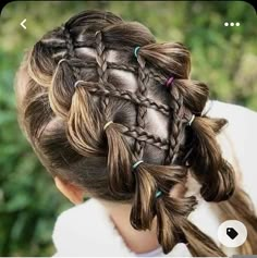 Amazing Braids, Anna Hair, Girly Hairstyles, Gymnastics Hair, Lil Girl Hairstyles, Hairstyles For Girls