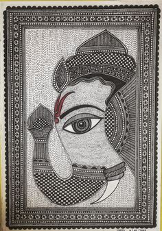 Ganpati Drawing, Warli Paintings, Kerala House, Buddha Art Painting, Ganesha Painting, Elephant Tattoos, Indian Folk Art