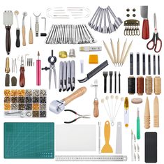 an assortment of kitchen utensils and tools