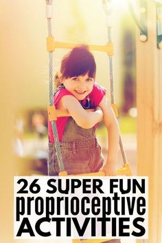 26 Proprioceptive Exercises for Kids | If you’re looking for sensory integration activities for kids with autism and sensory processing disorder, we’re sharing our favorite occupational therapy approved ideas that are perfect for at home, in the classroom and the school playground, and beyond. Perfect for teaching and developing motor skills in children, these proprioceptive activities feel more like play than work! Proprioceptive Input, Exercises For Kids