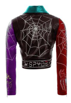 #Women #Cobweb #Studded #Leather #Jacket, #Spider #Web #Multicolor #Leather #Jacket #Women, #Women's #Steampunk #Multicolor #Jacket, #Spider #Leather #Jacket Gothic Patches, Spiderman Custom, Rocker Fashion, Jacket Art, Leather Jacket Women, Jacket Ideas, Studded Leather Jacket, Battle Jacket, Rock Outfit