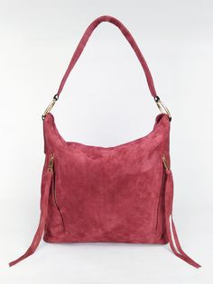 "This is Shayan hobo bag from Italian suede leather with a unique soft surface in red color (slight dark red ) Shayan hobo bag is highly functional, providing you with plenty of space to carry your essentials around with ease. Dimensions: Height - 26 cm ( 10.24 \") Width - 27 cm ( 10.63 \") Depth- 12 cm ( 4.72 \") (depth is measured across bottom of backpack) Key features: * The sturdy zip closure ensures that your belongings remain safe, whether you're at work or traveling. * A large front pock Suede Hobo Bag With Removable Pouch And Double Handle, Suede Hobo Bag With Removable Pouch, Suede Shoulder Bag With Handle Drop For Daily Use, Suede Hobo Bag With Zipper For Everyday Use, Suede Hobo Bag With Zipper For Daily Use, Suede Hobo Bag With Zipper Closure For Daily Use, Rectangular Suede Shoulder Bag With Handle Drop, Everyday Suede Hobo Bag With Zipper Closure, Travel-ready Burgundy Hobo Bag With Zipper Closure