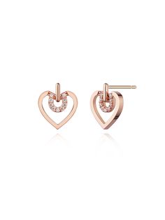 Editor's NoteSTONEHENgE Jewelry presents a classic and elegant brand image under the slogan of ‘Beautiful Moments’.- Lovely heart shaped earring- Small cubics are setting- 14K rose gold used- Feminine and classic mood Measurements (in.)- Size: 0.37 in. * 0.43 in. Composition & Care- 14K Rose Gold, Cubic Zirconia- Avoid direct heat and moisture- Keep it in a sealed bagDesigner- by STONEHENgE Classic Mood, Hand Carved Jewelry, Products Photography, Fancy Design, Heart Earring, Elegant Branding, Jewelry Heart, Heart Shaped Jewelry, Fancy Earrings