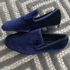 New (Never Worn). Got Them For A Wedding My Son Was In But, It Didn’t Match The Suit. Blue Slip-on Loafers For Fall, Blue Flat Loafers For Fall, Blue Loafers With Round Toe For Party, Blue Round Toe Loafers For Party, Formal Blue Flat Loafers, Elegant Blue Closed Toe Loafers, My Son, A Wedding, Kids Shoes