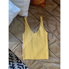 Cropped Yellow Goldenrod Mustard Tank Top, Never Worn Without Tags . Stretches But Could Also Fit An Xs Shop Sale: All $13 Items Are 2 For $20 (Or $10 Each When Bundled) Yellow Stretch V-neck Top, Yellow Ribbed Sleeveless Tank Top, Yellow Ribbed Stretch Tank Top, Mustard Fitted Sleeveless Top, Fitted Mustard Sleeveless Top, Casual Yellow Seamless Tops, Chic Yellow Stretch Tops, Casual Yellow Ribbed Top, Yellow Ribbed Knit Top