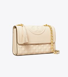 Tory Burch Fleming Convertible Shoulder Bag, Kira Chevron, Womens Designer Handbags, Cross Bag, Tory Burch Bags, Designer Shoulder Bags, Tory Burch Bag, Quilted Leather, Botswana