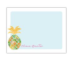 a place mat with a pineapple on it