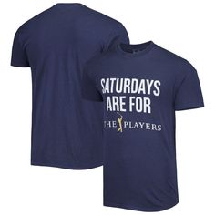 Get ready to cheer on your favorite golfers at THE PLAYERS Championship by picking up this Saturdays Are For The Players T-Shirt from Barstool Golf. It features bold graphics of the ''Saturdays Are For the Boys'' spinoff phrase across the front. The relaxed feel of this cotton tee is sure to make it your number one option when THE PLAYERS Championship rolls around. Machine wash, tumble dry low Material: 100% Ring-Spun Cotton Crew neck Officially licensed Brand: Barstool Golf Short sleeve Screen Moisture-wicking Golf T-shirt For Sports, Team Spirit Golf T-shirt For Sports Season, Team Spirit T-shirt With Team Name For Golf, Team Spirit Cotton T-shirt For Golf, Sporty Golf Tops With Logo Print, Golf T-shirt With Graphic Print For Team Spirit, Cotton Golf Top With Logo Print, Short Sleeve Pattern, Mens Tee Shirts