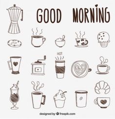 coffee icon set on white background