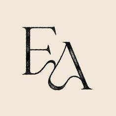 the letter e is made up of black letters and an ornate font that has been drawn in